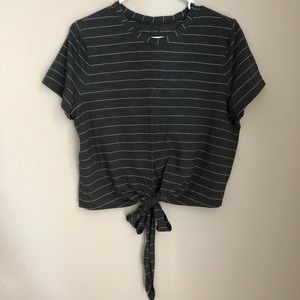 Lululemon stripped cropped top